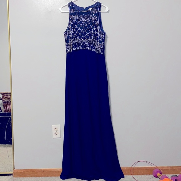 Elegant navy blue dress - Picture 1 of 2